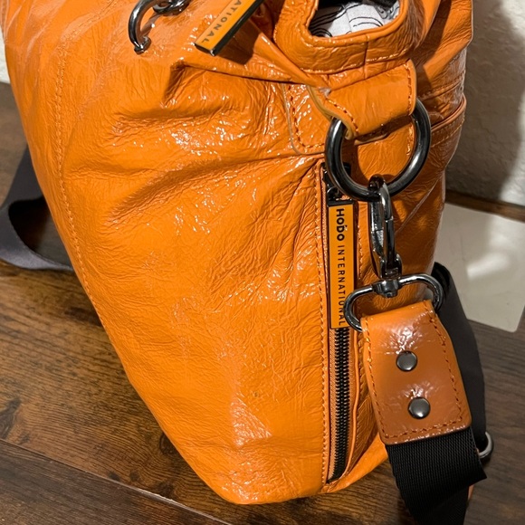 HOBO Orange Leather Hobo Bag - Picture 12 of 16